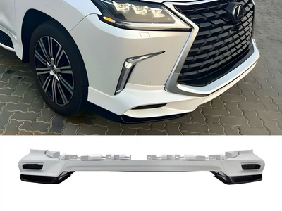 Обвес юбка переднего бампера Lexus LX 570 450d 2015-2022 цвет белый для Lexus LX 570 2015-2021 (5000)