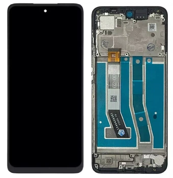 Дисплей Motorola XT2343 Moto G54, G54 Power, с сенсором и рамкой, черный