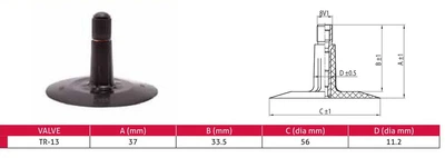Камера Kabat TR-13 5.00-10 (DT10450500TR13KBK)