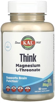 Комплексні KAL Think Magnesium L-Threonate 60 таблеток (021245271932)