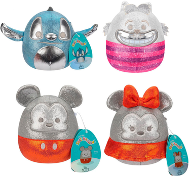 Набір м'яких іграшок Jazwares Squishmallows Disney 100th Anniversary 12 см 4 шт (0196566196490)