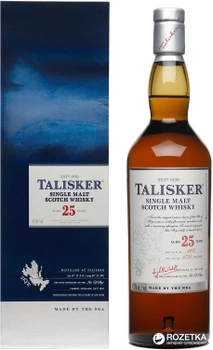 Виски Talisker Storm 25 лет выдержки 0.7 л 45.8% (5000281030043)