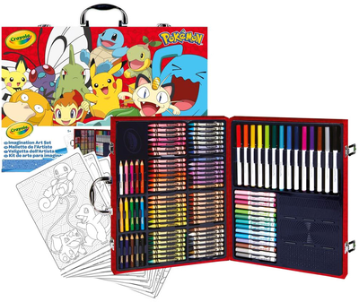 Набір для творчості Crayola Pokemon Artist Briefcase 115 предметів (071662029319)