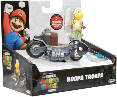 Машинка Jakks Pacific Super Mario Bros Movie Kart Koopa Troopa з фігуркою 6 см (0192995417717)