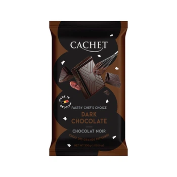 Шоколад Cachet Dark chocolate черный шоколад №43, 300г