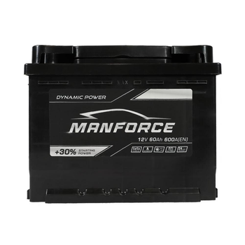 Автомобільний акумулятор MANFORСE 60Ah 600A R+ MF60600(0)L2