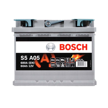 Автомобильный аккумулятор BOSCH AGM 60Ah 680A R+ 0092S5A050