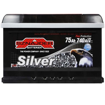 Автомобільний акумулятор SZNAJDER Silver 75Ah 740A R+ 575 87