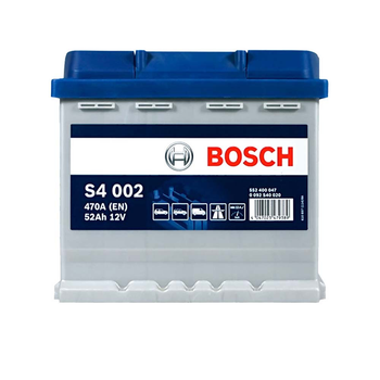 Автомобильный аккумулятор BOSCH 52Ah 470A R+ 0092S40020