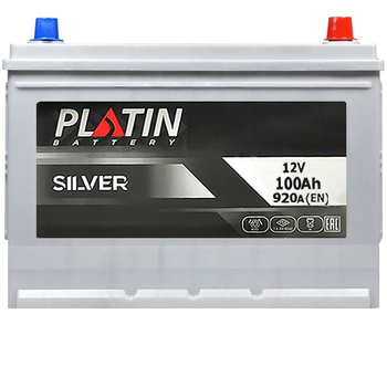 Автомобільний акумулятор PLATIN Silver Asia SMF 100Ah 920A R+ 6002275