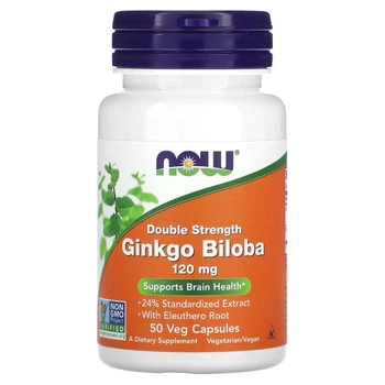 Гінкго Білоба Now Foods (Ginkgo Biloba) 120 мг 50 капсул