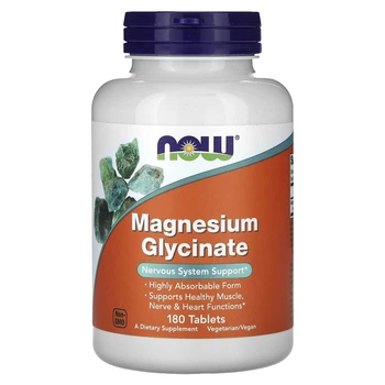 Гліцинат Магнію Now Foods (Magnesium Glycinate) 180 таблеток