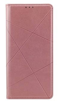 Чохол книжка Business Leather для Xiaomi Redmi 13X на магніті з підставкою рожевий