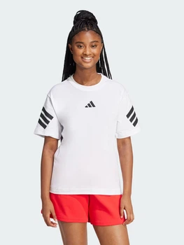 Футболка бавовняна жіноча Adidas W Fi 3S Tee JE0238 XS White (4067891020438)