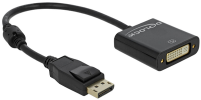 Adapter Delock DisplayPort - DVI 20 cm Black (4043619626014)