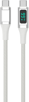 Kabel 4smarts DigitCord USB-C - USB-C 100W 1.5M White (4250774958762)