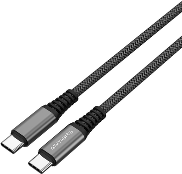 Kabel 4smarts PremiumCord USB-C - USB-C 100W 3M Black (4252011900138)