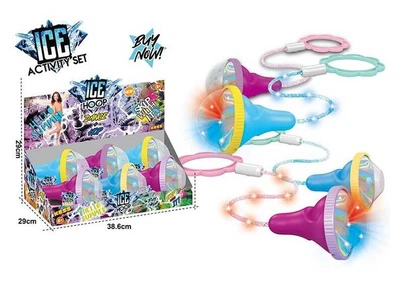 Скакалка на ногу X-Toys SA 1005 (↔68 см, кільце Ø14 см, підсвічування мультиколор, живлення від батарейок, в наборі 6 шт)