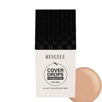 Тональное основание под макияж Revuele Cover Drops Персиковый, 35 мл