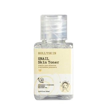 Тоник для лица Hollyskin Snail Skin Toner с муцином улитки 30 мл