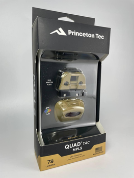 Налобний ліхтар Princeton Tec Quad Tactical MPLS, койот