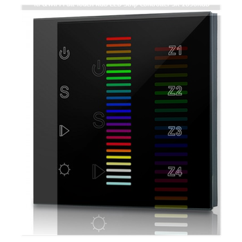 Панель SUNRICHER SR-2830RGB-AC (B) /4 зони, чорний корпус/