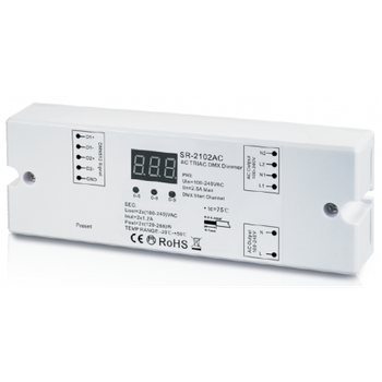 Декодер SUNRICHER SR-2102AC -2CH (DMX/TRIAC)