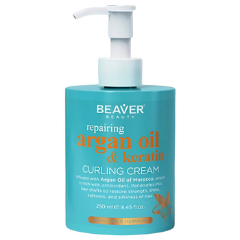 Крем для придания кудрям упругости с аргановым маслом Beaver Argan Oil Curling Cream 250 мл