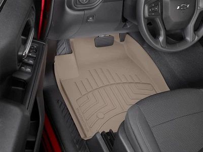 Коврики автомобильные 3D лайнеры High Performance передние Chevrolet Silverado 1500 2019 - 2025 бежевый WeatherTech 4514361IM
