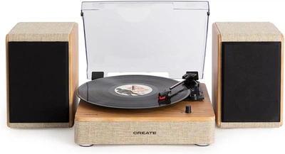 Ретро програвач вінілових платівок HiFi Bluetooth Create Record Player Pro