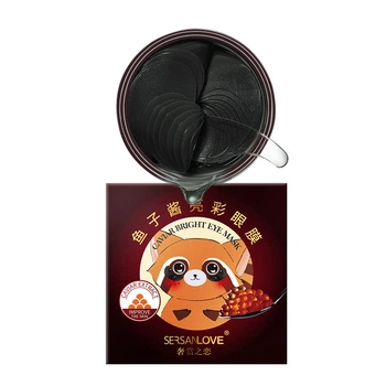 Гідрогелеві патчі для шкіри навколо очей Sersanlove Caviar Bright Eye Mask з гіалуроновою кислотою і єкстрактом червоної ікри, 60 шт