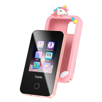 Мобильный телефон детский HOCO Y103 2.8-inch children game phone | без SIM, 8GB, Dual Camera| Розовый