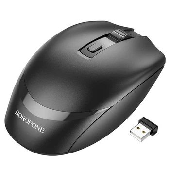 Мышь Borofone беспроводная 2.4G для ПК ноутбука Black (BG7 Black)