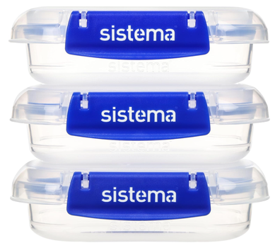 Zestaw pojemników Sistema Klip It Plus 180 ml 3 szt (9414202885234)