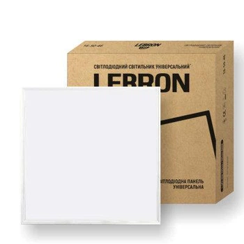 Офисный LED светильник 40W Lebron универсального монтажа 595x595mm 4000K белый IP20 L-LPU