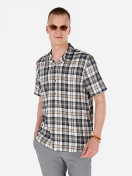 Сорочка бавовняна літня чоловіча Colin's CL1068834LBG S Light Beige (8684112208824)