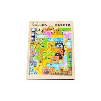 Развивающая деревянная игрушка "Тетрис Животные" PuzzleOK Puz-22924