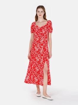 Сукня міді літня жіноча Colin's CL1068982RED S Red (8684112210773)