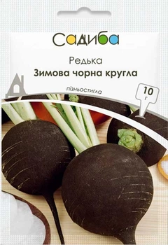 Насіння редьки Зимова чорна кругла, 10 г, Садиба
