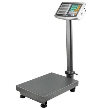 Торговые механические весы DOMOTEC S.S. 350 кг 45х60 с аккумулятором напольные