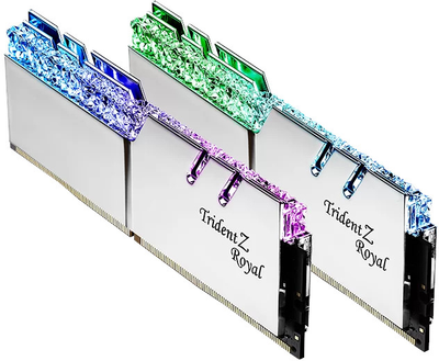 Оперативна пам'ять G.Skill DDR4-3200 32768MB PC4-25600 (Kit of 2x16384) Trident Z Royal White (F4-3200C14D-32GTRS)