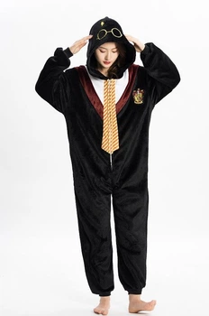 Жіноча кігурумі доросла та підліткова Kigurumi Harry Potter Гаррі Поттер Чорний XL 175-185 см (1129)