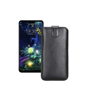 Витяжка з екошкіри для телефону LG V50 ThinQ 5G Чорний