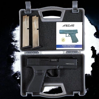 Стартовый сигнальный пистолет SUR BRT Glock G17 + дополнительный магазин (9 mm)