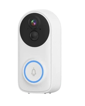 Видеодомофон wifi беспроводной камера домофон с видео ICSEE видеозвонок белый глазок на двери