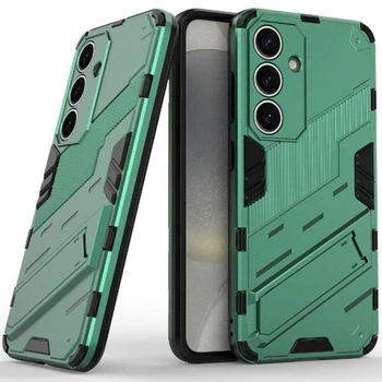 Защитный чехол с подставкой Deexe Bibercas для Samsung Galaxy A56 (A566) - Green