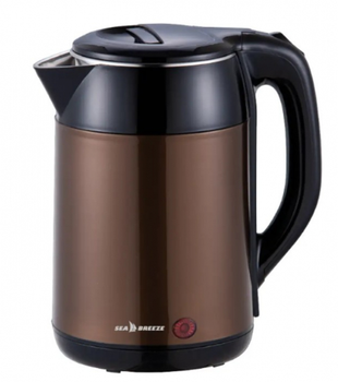 Электрочайник-термос Sea Breeze SB-0201 пластик 1.8 л коричневый