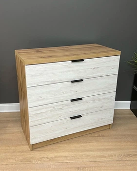 Комод Komfort 4 шухляди 900x970x440 мм. Дуб Аппалачі/Аляска