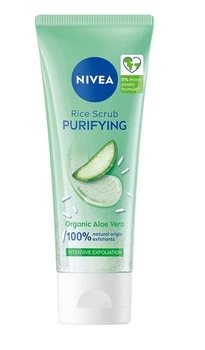 Рисовий скраб для обличчя Nivea Очищення та звуження пір з екстрактом алое вера 75 мл (4005900655370)