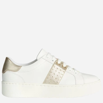 Sneakersy damskie Geox D35QXB085Y2-C0232 41 (7.5UK) 26.7 cm Biały/Złoty (8056206039520)